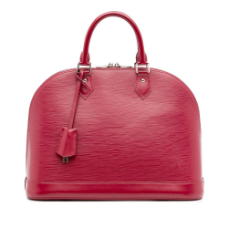 Louis Vuitton B Louis Vuitton Pink Dark Pink Epi Leather Leather Epi Alma MM France