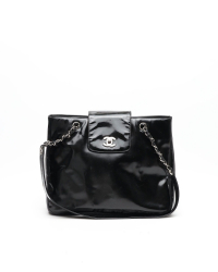 Chanel CC Patent Chain Shoulder Bag