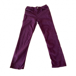 Petit Bateau Hose aus Baumwollcanvas pflaume