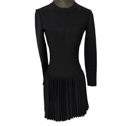 Alaïa Robe noire à manches longues