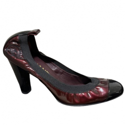 Chanel Heels in Burgundy