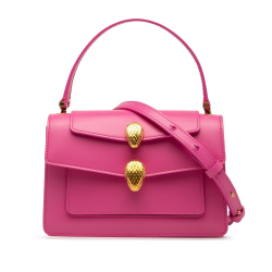 Bvlgari AB Bvlgari Pink Calf Leather Alexander Wang Serpenti Convertible Bag Italy