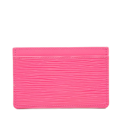Louis Vuitton AB Louis Vuitton Pink Epi Leather Leather Card Holder Spain