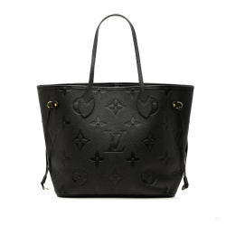 Louis Vuitton Neverfull Leather Empreinte Shopper Shoulder Bag Giant monogram
