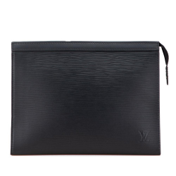 Louis Vuitton AB Louis Vuitton Black Epi Leather Leather Epi Pochette Voyage MM France