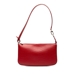 Louis Vuitton AB Louis Vuitton Red Epi Leather Leather Epi Pochette Accessoires France