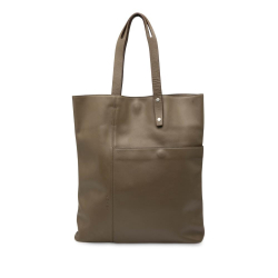 Loewe B LOEWE Brown Khaki Calf Leather Tote Spain