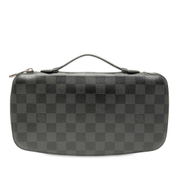 Louis Vuitton B Louis Vuitton Black Damier Canvas Fabric Damier Graphite Atoll Organizer France