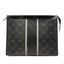 Louis Vuitton Black Monogram Canvas Fabric Fujiwara Monogram Eclipse Flash Pochette Voyage MM France