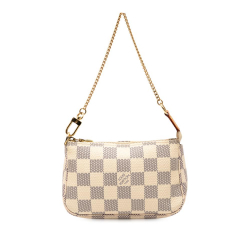 Louis Vuitton B Louis Vuitton White Damier Canvas Fabric Damier Azur Mini Pochette Accessoires France