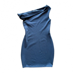 Balenciaga Ikonisches schulterfreies Minikleid aus Strick!