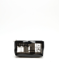 Chanel Vinyl Coco Window Cosmetic Pouch