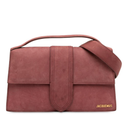 Jacquemus B Jacquemus Pink Salmon Suede Leather Le Grand Bambino Italy