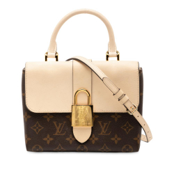 Louis Vuitton B Louis Vuitton Brown with White Monogram Canvas Fabric Monogram Locky BB France