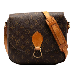 Louis Vuitton B Louis Vuitton Brown Monogram Canvas Fabric Monogram Saint Cloud GM France