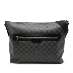 Louis Vuitton B Louis Vuitton Black Damier Canvas Fabric Damier Graphite Mick MM France