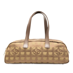 Chanel AB Chanel Brown Nylon Fabric New Travel Line Handbag Italy