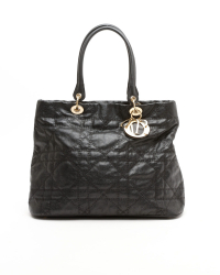 Christian Dior Large Cannage Coated Canvas Lady Dior Bag