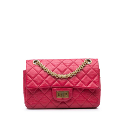 Chanel B Chanel Pink Dark Pink Calf Leather Mini Reissue 2.55 skin Flap France