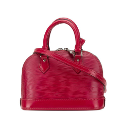 Louis Vuitton B Louis Vuitton Pink Dark Pink Epi Leather Leather Epi Nano Alma France