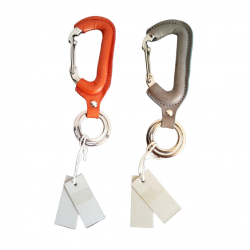 Cos (Neu!) 2er-Set Schlüsselanhänger mit Karabinerhaken aus Leder