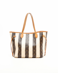 Louis Vuitton Monogram Rayures Neverfull MM Bag
