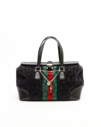 Gucci Velvet Treasure Boston Shoulder Bag