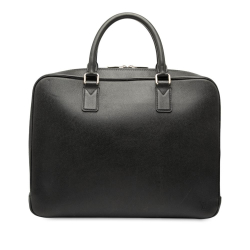 Louis Vuitton B Louis Vuitton Black Taiga Leather Leather Taiga Neo Igor Briefcase France
