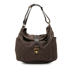 Louis Vuitton B Louis Vuitton Brown Dark Brown Canvas Fabric Monogram Mini Lin Idylle Romance France