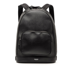 Burberry AB Burberry Black Calf Leather Rocco Backpack Italy