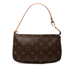 Louis Vuitton B Louis Vuitton Brown Monogram Canvas Fabric Monogram Pochette Accessoires France