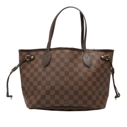 Louis Vuitton AB Louis Vuitton Brown Damier Canvas Fabric Damier Ebene Neverfull PM France