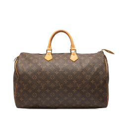 Louis Vuitton B Louis Vuitton Brown Monogram Canvas Fabric Monogram Speedy 40 France