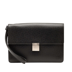 Louis Vuitton AB Louis Vuitton Black Taiga Leather Leather Taiga Selenga Spain