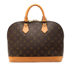 Louis Vuitton B Louis Vuitton Brown Monogram Canvas Fabric Monogram Alma PM France