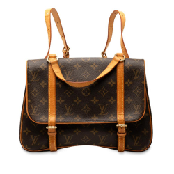 Louis Vuitton B Louis Vuitton Brown Monogram Canvas Fabric Monogram Marelle Sac a Dos France