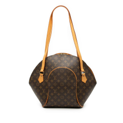 Louis Vuitton B Louis Vuitton Brown Monogram Canvas Fabric Monogram Ellipse GM Shopping Bag France