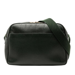 Louis Vuitton B Louis Vuitton Green Dark Green Taiga Leather Leather Taiga Reporter PM France
