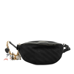 Balenciaga B Balenciaga Black Canvas Fabric Souvenir XS Belt Bag Italy