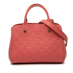 Louis Vuitton B Louis Vuitton Pink Blush Monogram Empreinte Leather Montaigne BB France