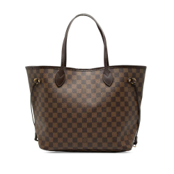 Louis Vuitton B Louis Vuitton Brown Damier Canvas Fabric Damier Ebene Neverfull MM France