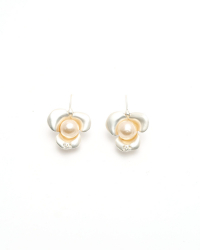 Chanel Camellia Pearl Earrings