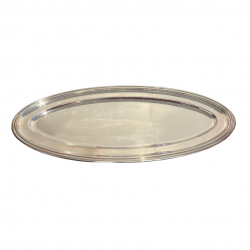 Non Signé / Unsigned Silberne Platte