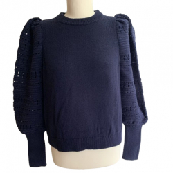 Sézane Pull à manches bouffantes