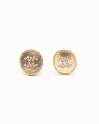 Chanel Coco Mark Rhinestone Earrings