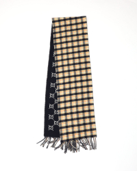 Gucci Check GG wool jacquard scarf