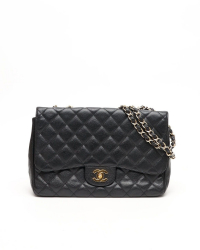 Chanel Classic Jumbo Caviar Single Flap Bag