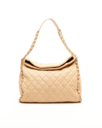 Chanel Quilted Fold Chain Around Hobo Bag