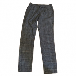 Vero Moda – Karierte Stoffhose • XS/32 • Grau/Schwarz