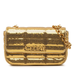 Celine AB Celine Gold Sequin Other Chain Shoulder Bag Italy